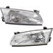 DURAFORCE Headlight Set For 1997-1999 Toyota Camry Headlight Set Left and Right with Bulbs