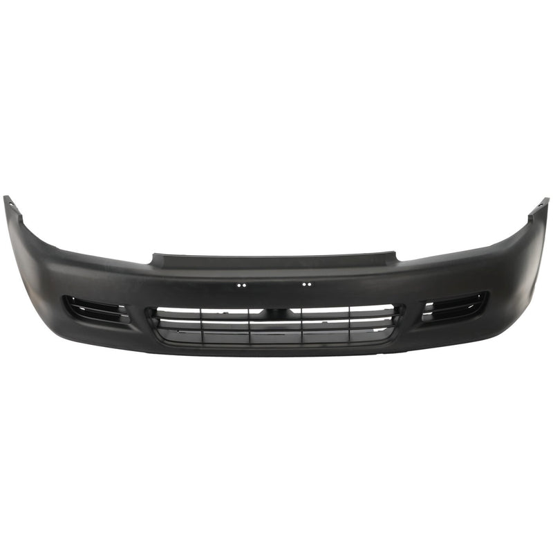 DURAFORCE Bumper Cover For 92-95 Honda Civic Front w/ Spoiler Holes Primed Coupe/Hatchback