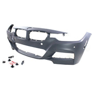 DURAFORCE Front Bumper Cover For 2013-18 BMW 320i 2013-16 328i Primed With Fog Light Holes