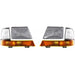 DURAFORCE Headlight Set For 1998-2000 Ford Ranger Left and Right Side with Corner Lights
