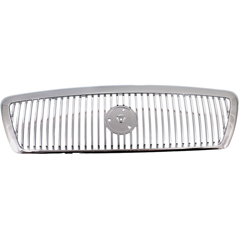 DURAFORCE Grille For 2003-2005 Mercury Grand Marquis Monotone Chrome Shell and Insert