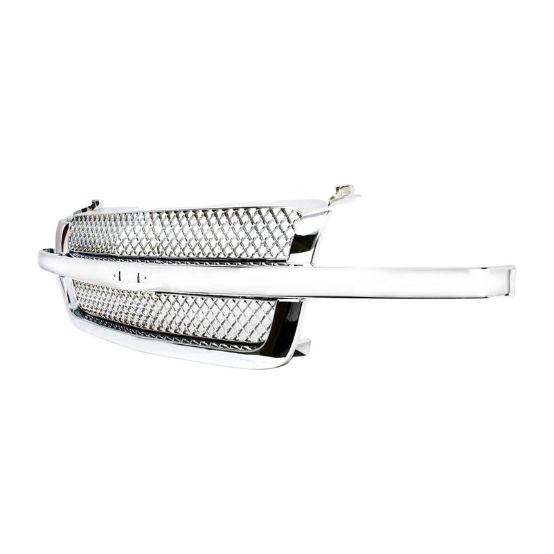 DURAFORCE Grille All Chrome for Chevy Silverado Pickup 1500 2500 3500 Avalanche