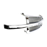 DURAFORCE Grille All Chrome for Chevy Silverado Pickup 1500 2500 3500 Avalanche