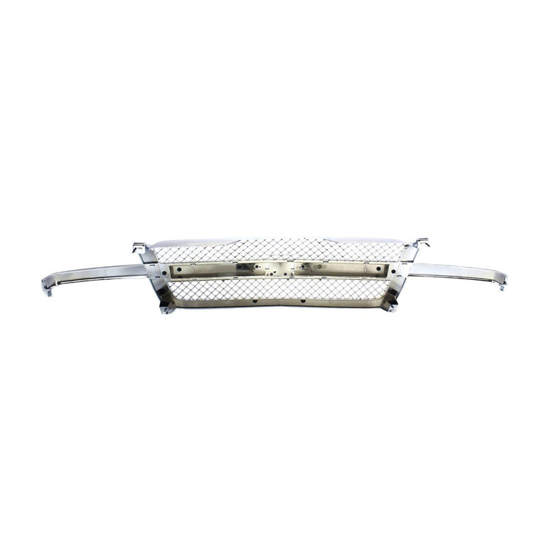 DURAFORCE Grille All Chrome for Chevy Silverado Pickup 1500 2500 3500 Avalanche