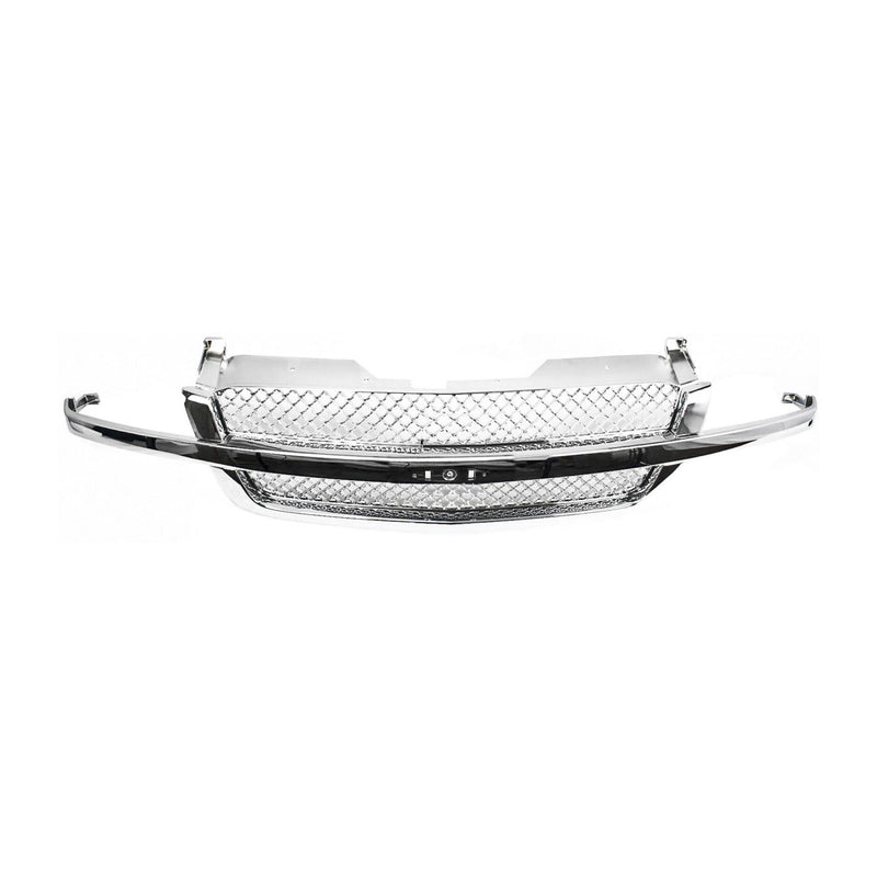 DURAFORCE Grille All Chrome for Chevy Silverado Pickup 1500 2500 3500 Avalanche