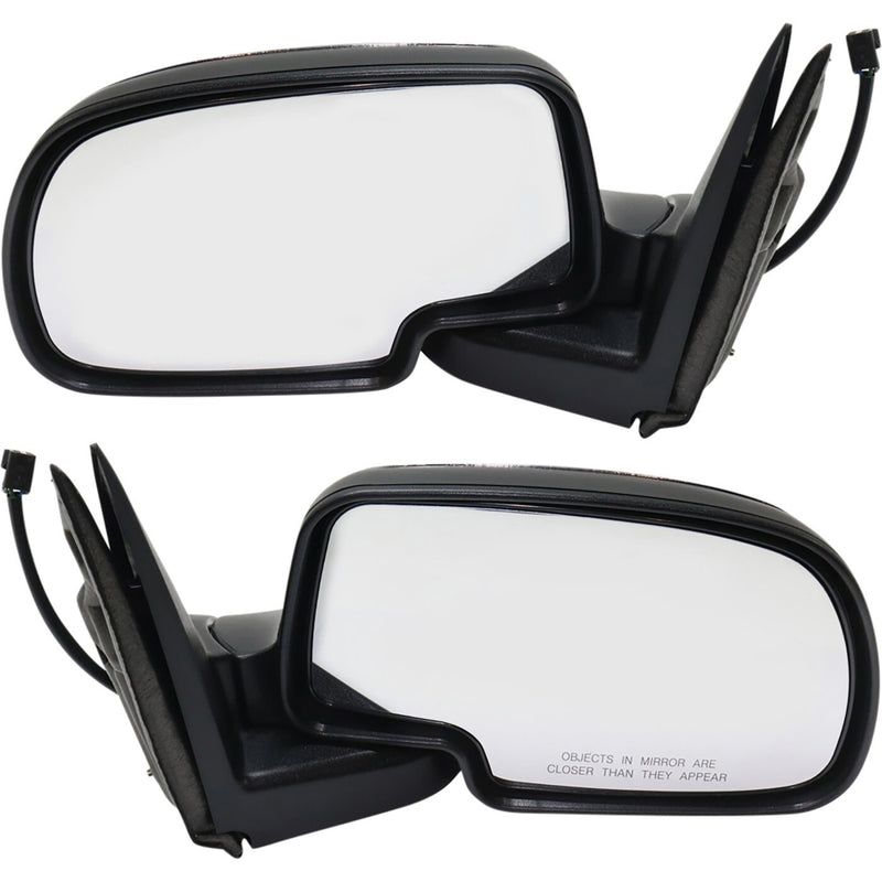 DURAFORCE Chrome Power Side View Mirrors Left & Right Pair Set for 99-02 Chevy GMC Truck