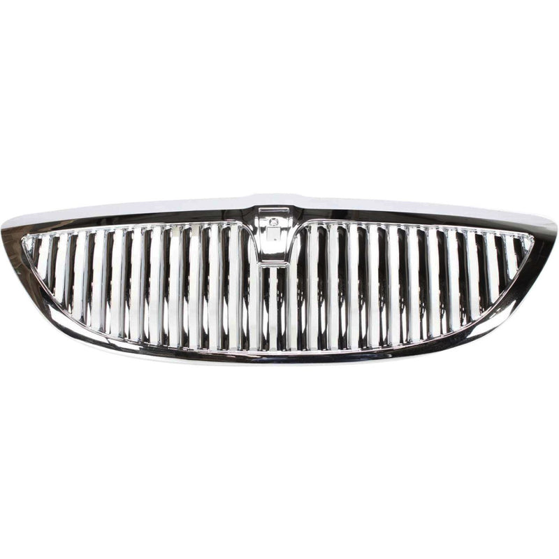 DURAFORCE Grille For 03-11 Lincoln Town Car Chrome Shell and Insert with emblem provision