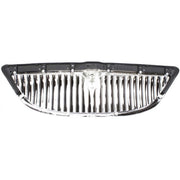 DURAFORCE Grille For 03-11 Lincoln Town Car Chrome Shell and Insert with emblem provision