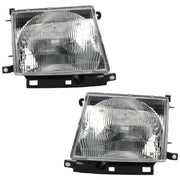 DURAFORCE Headlight Assembly Set For 1997-2000 Toyota Tacoma Left and Right With Bulb