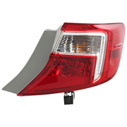 DURAFORCE Tail Light Assembly For 2012-2014 Toyota Camry Passenger Side Outer With Bulb