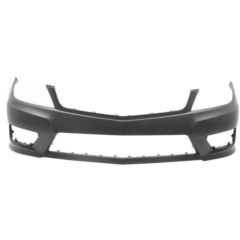 DURAFORCE Front Bumper Cover For 2012-2015 M Benz C250 w/ fog lamp holes 12-14 C300 Primed