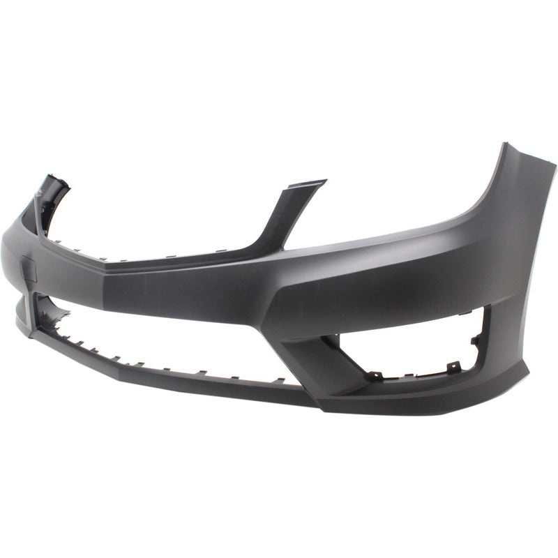 DURAFORCE Front Bumper Cover For 2012-2015 M Benz C250 w/ fog lamp holes 12-14 C300 Primed