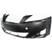 DURAFORCE Bumper Cover For 2006-08 Lexus IS250 / IS350 With Fog Light Holes Primed Front