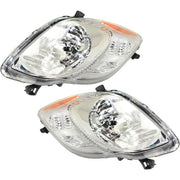 DURAFORCE Headlight Set For 2009-2011 Toyota Yaris Hatchback Assembly Driver and Passenger