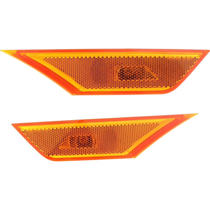 DURAFORCE Front Side Marker Lamp Set For 2016-2021 Honda Civic Left and Right With Bulb
