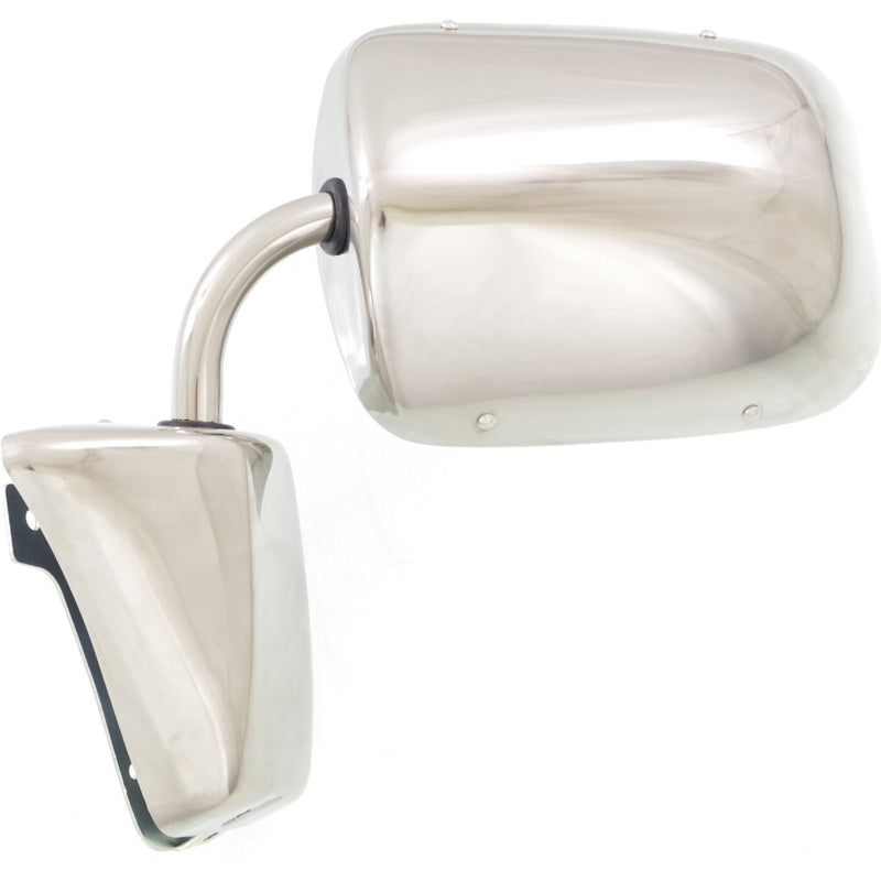DURAFORCE Stainless Steel Manual Side View Mirrors LH & RH Pair Set for Chevy Truck