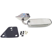 DURAFORCE Stainless Steel Manual Side View Mirrors LH & RH Pair Set for Chevy Truck