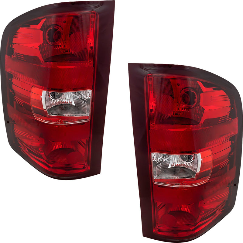 DURAFORCE Tail Light Set For 2007-2013 Chevrolet Silverado 1500 Left and Right With Bulb