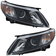 DURAFORCE Headlight Set For 2008 2009 2010 Saab 9-3 Left Right LH RH Halogen Assembly CAPA