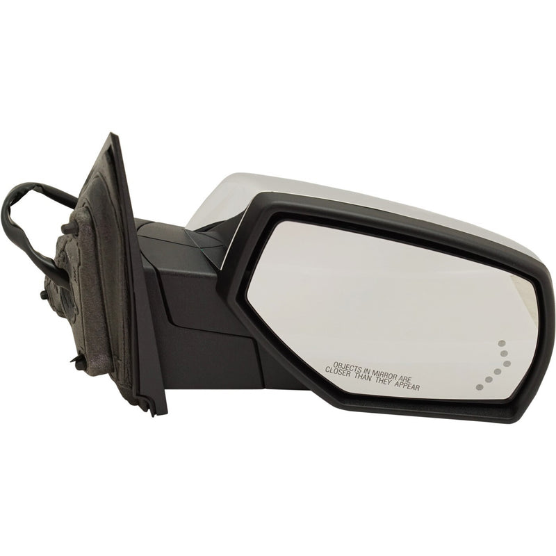 DURAFORCE Mirror For 2014-2018 Chevy Silverado 1500 RH Power Heated Chrome w/ Signal Lamp