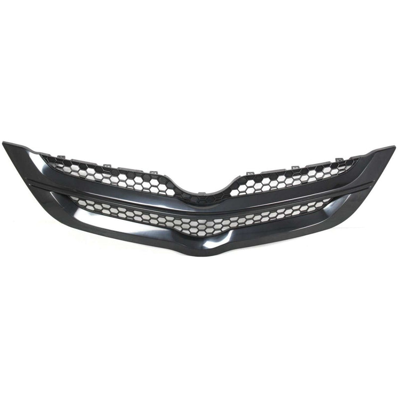 DURAFORCE Grille For 2007-2008 Toyota Yaris Sedan Upper Textured Black Plastic