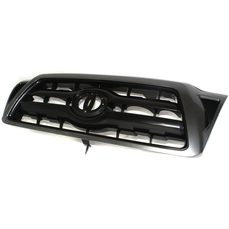 DURAFORCE Grille For 2005-2011 Toyota Tacoma Black Shell Plastic Paint to Match