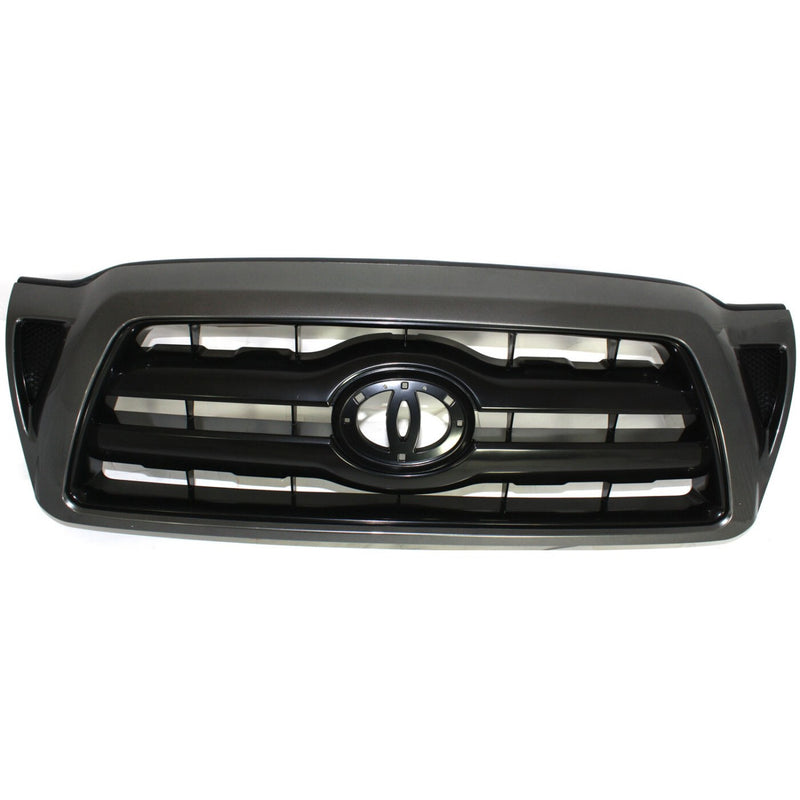 DURAFORCE Grille For 2005-2011 Toyota Tacoma Black Shell Plastic Paint to Match