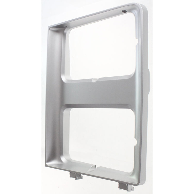 DURAFORCE New Headlight Doors/Bezels Set of 2 Driver & Passenger Side Chevy Silver Pair