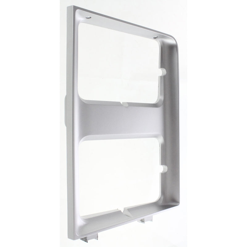DURAFORCE New Headlight Doors/Bezels Set of 2 Driver & Passenger Side Chevy Silver Pair