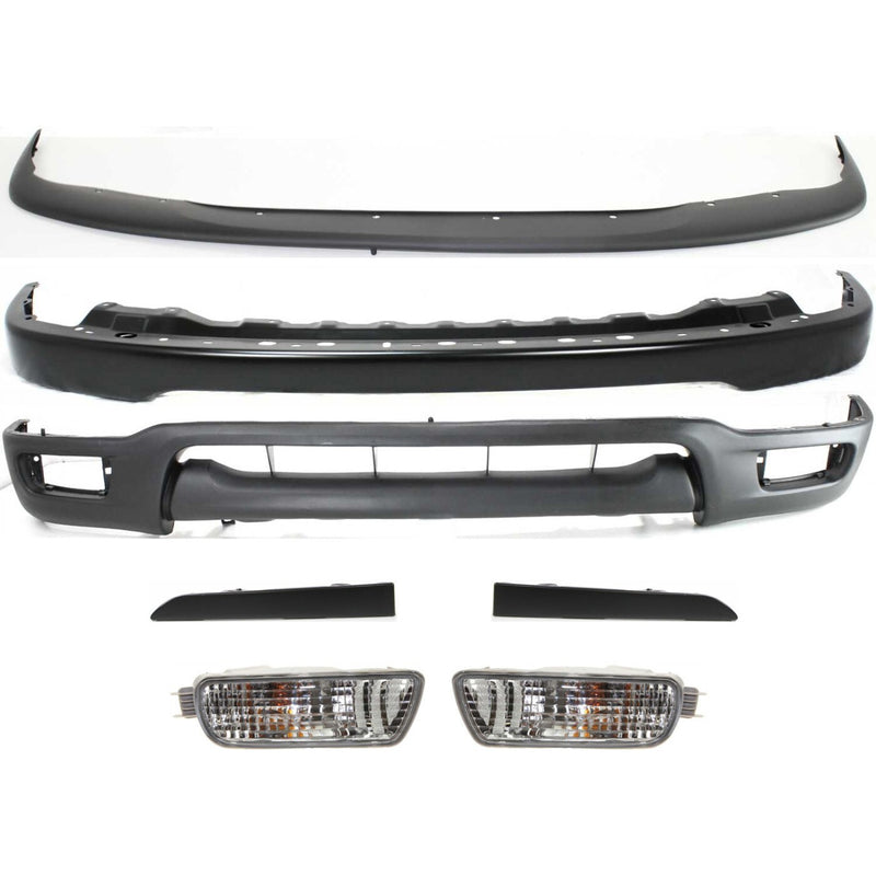 DURAFORCE Bumper Face Bars Front for Toyota Tacoma 2001-2004