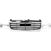 DURAFORCE Grille Assembly For 2003-06 GMC Sierra 1500 2003-04 Sierra 2500 Old Body Chrome