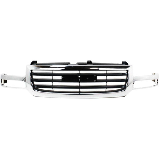 DURAFORCE Grille Assembly For 2003-06 GMC Sierra 1500 2003-04 Sierra 2500 Old Body Chrome