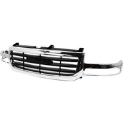 DURAFORCE Grille Assembly For 2003-06 GMC Sierra 1500 2003-04 Sierra 2500 Old Body Chrome