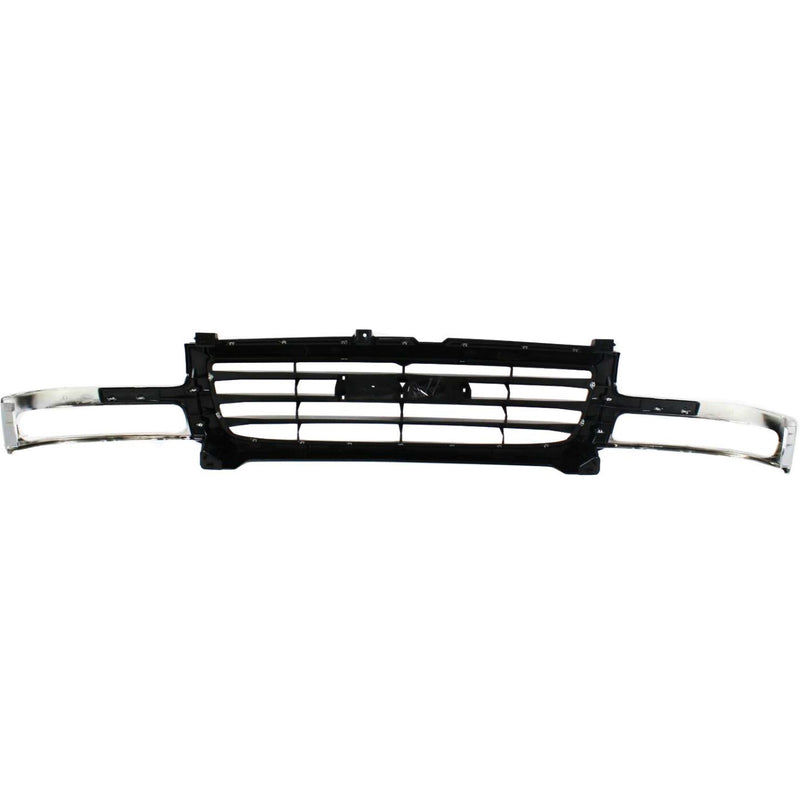 DURAFORCE Grille Assembly For 2003-06 GMC Sierra 1500 2003-04 Sierra 2500 Old Body Chrome