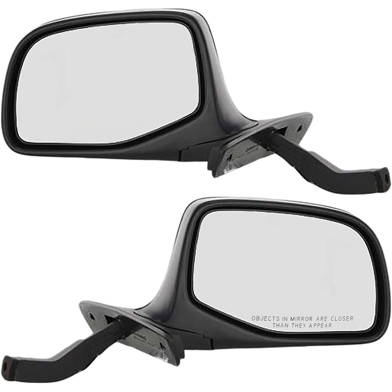 DURAFORCE Manual Mirror Set Of 2 For 1992-1996 Ford F-150 Bronco Primed Manual Folding