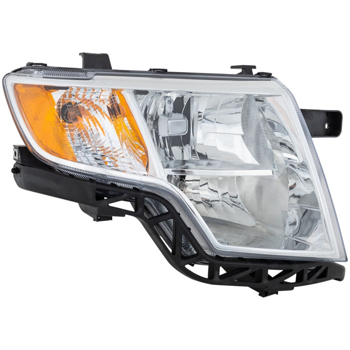 DURAFORCE Driver and Passenger Side Headlights For Ford Edge 2007-2010 Halogen with Bulbs