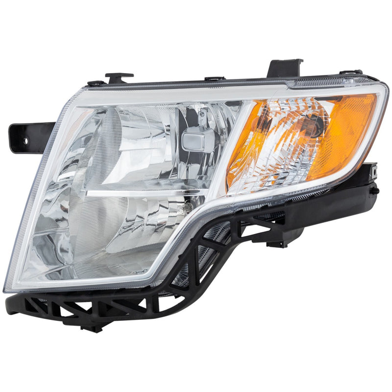 DURAFORCE Driver and Passenger Side Headlights For Ford Edge 2007-2010 Halogen with Bulbs