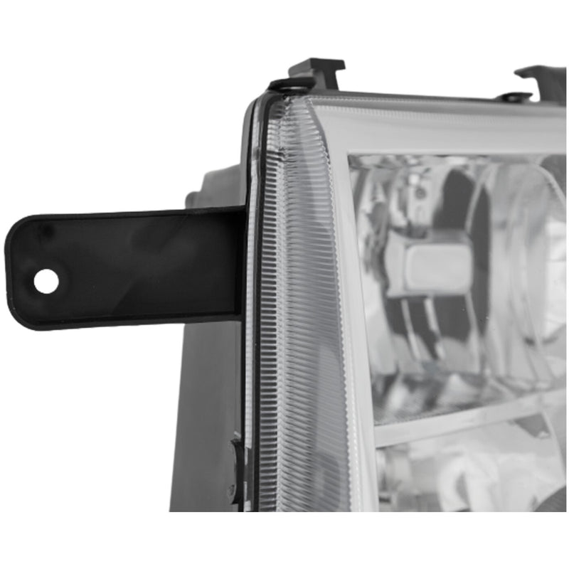 DURAFORCE Driver and Passenger Side Headlights For Ford Edge 2007-2010 Halogen with Bulbs