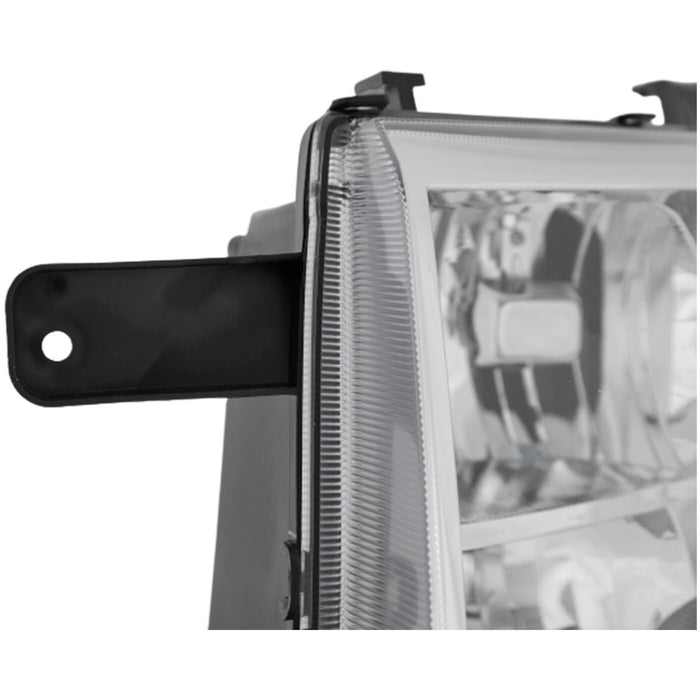 DURAFORCE Driver and Passenger Side Headlights For Ford Edge 2007-2010 Halogen with Bulbs