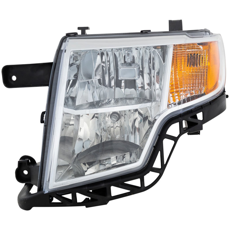DURAFORCE Driver and Passenger Side Headlights For Ford Edge 2007-2010 Halogen with Bulbs