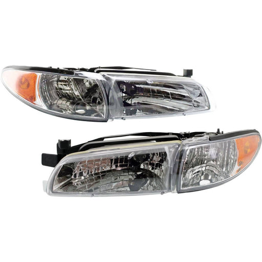 DURAFORCE Headlight Set For 1997-2003 Pontiac Grand Prix Left Right With Housing Assembly