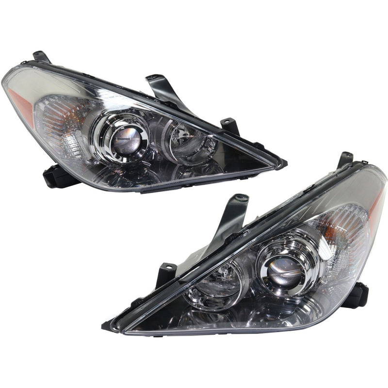 DURAFORCE Headlight Set For 2007-2008 Toyota Solara SE SLE Driver & Passenger Side Halogen