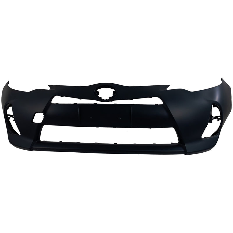 DURAFORCE Front Bumper Cover For 2012-2014 Toyota Prius C w/ fog lamp holes Primed