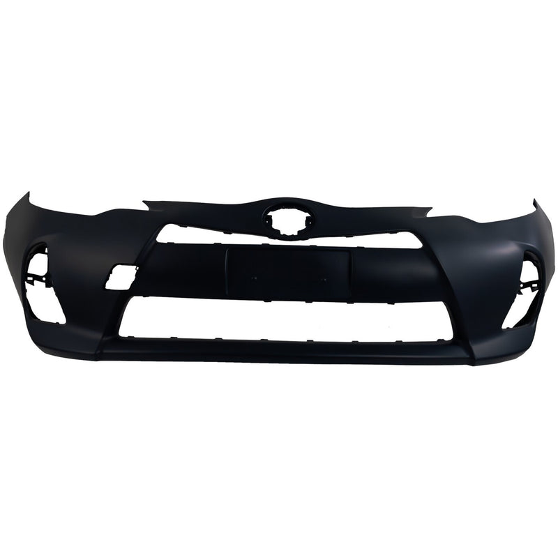 DURAFORCE Front Bumper Cover For 2012-2014 Toyota Prius C w/ fog lamp holes Primed