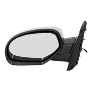 DURAFORCE Power Mirror For 2007-2013 Chevrolet Silverado 1500 Left Manual Folding Chrome