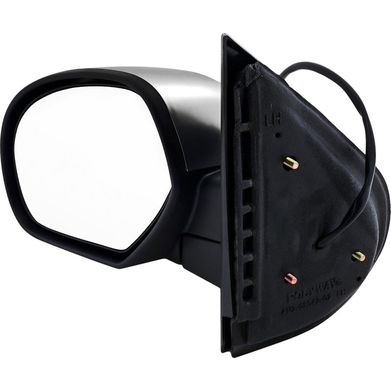 DURAFORCE Power Mirror For 2007-2013 Chevrolet Silverado 1500 Left Manual Folding Chrome