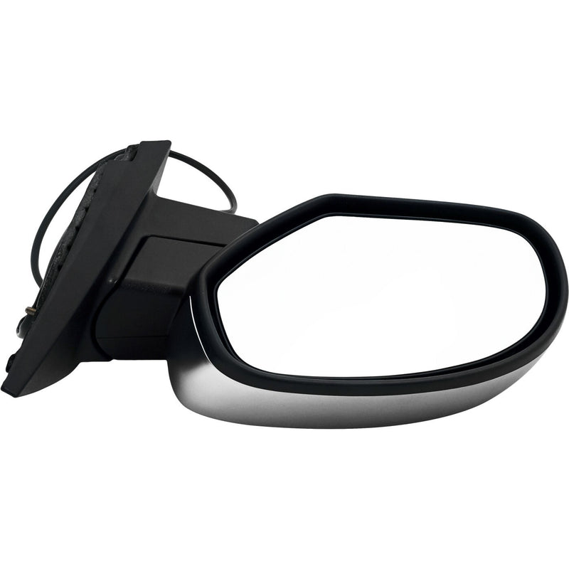 DURAFORCE Power Mirror For 2007-2013 Chevrolet Silverado 1500 Left Manual Folding Chrome