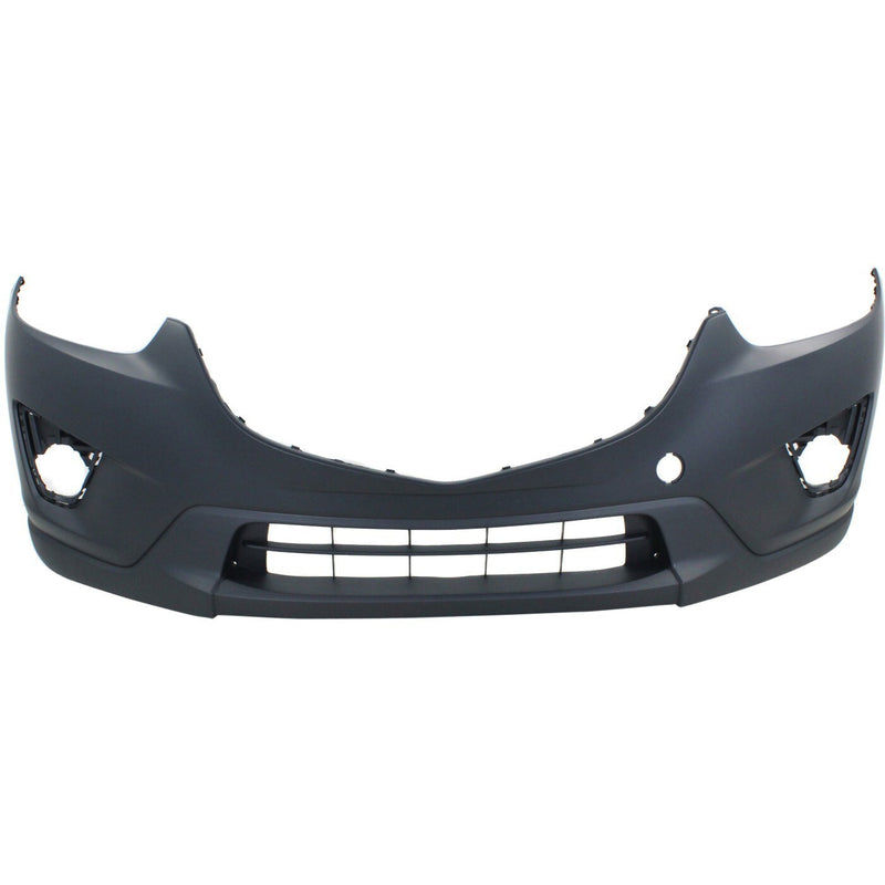 DURAFORCE Front Bumper Cover For 2013-2016 Mazda CX-5 w/ fog lamp holes Primed top