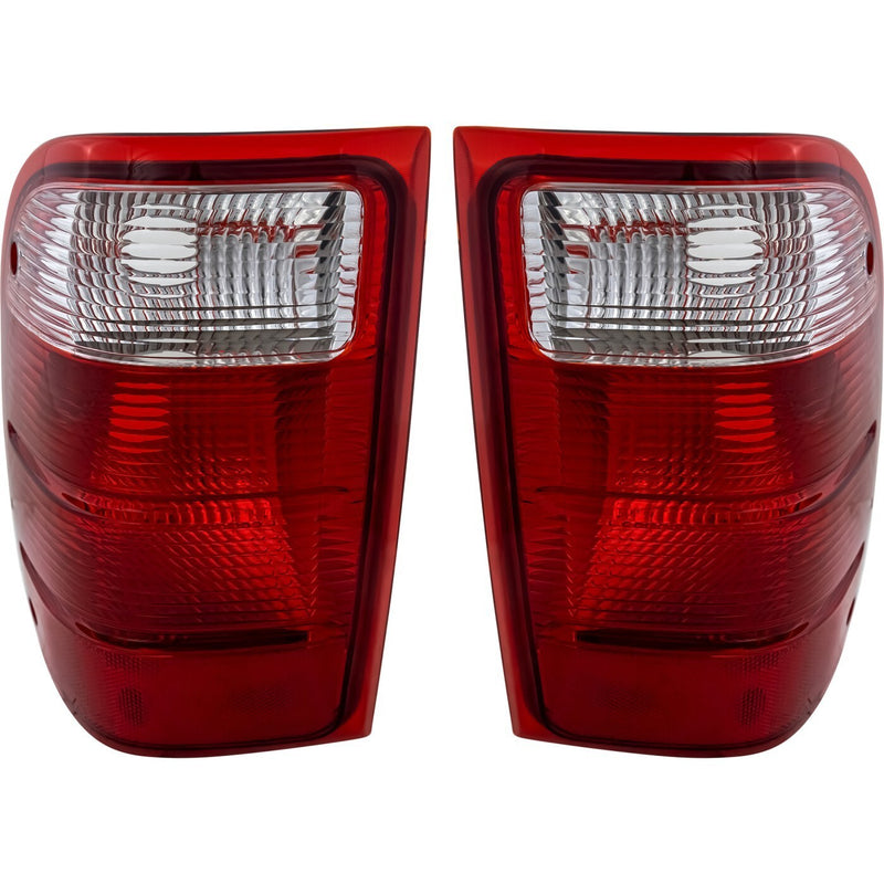 DURAFORCE Tail Light Set For 01-05 Ford Ranger Driver and Passenger Side Lens and Housing