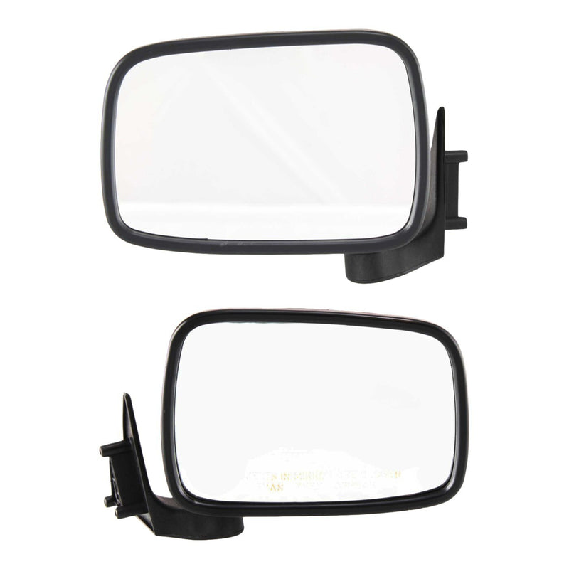 DURAFORCE Manual Mirror Set For 1987-1993 Mazda B2200 Manual Folding Paintable